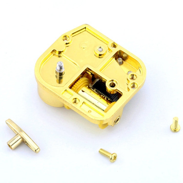 Eight-tone Gold-plated Bar Repair Parts DIY Sky City Paperback Music Box(Edelweiss) - Music Box by buy2fix | Online Shopping UK | buy2fix