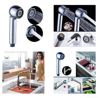 Bathroom Kitchen ABS Handheld Water Saving Pressurization Shower Head - Shower Head by buy2fix | Online Shopping UK | buy2fix