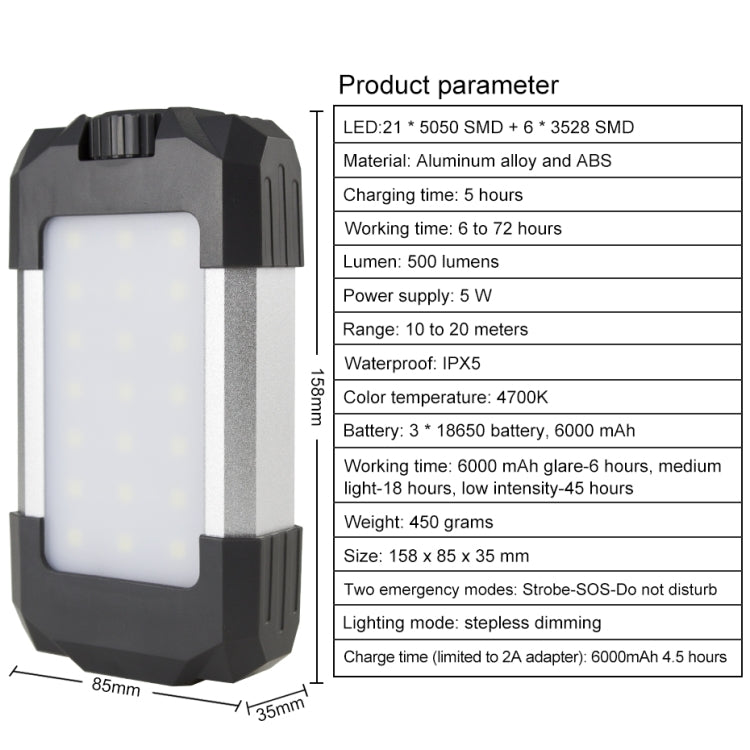 Camping Tent Light Outdoor Rechargeable Portable USB Camping Lantern - Camping Lighting by buy2fix | Online Shopping UK | buy2fix