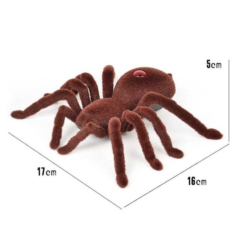 Electric Animal Toy Infrared Remote Control Simulation Spider Model(Brown) - Electronic Pets by buy2fix | Online Shopping UK | buy2fix