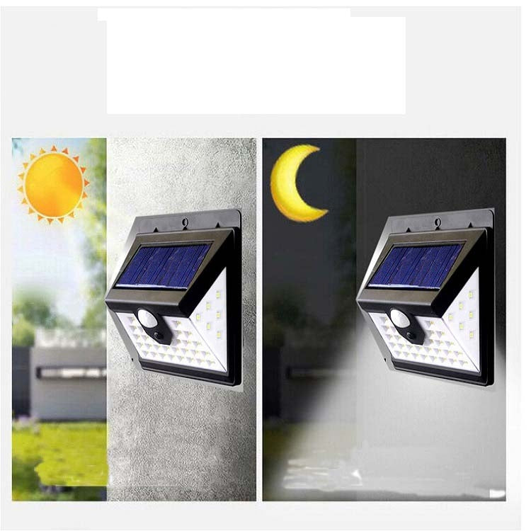 40 LEDs Solar Outdoor Body Induction Lamp IP65 Waterproof Wall Street Light - Solar Lights by buy2fix | Online Shopping UK | buy2fix