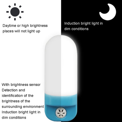 A88 Intelligent Light Sensing LED Bedside Lamp Corridor Aisle Night Light, Plug:UK Plug(Whiite) - Sensor LED Lights by buy2fix | Online Shopping UK | buy2fix