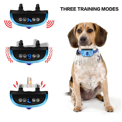 166A Gem Pattern USB Rechargeable Remote Control Electronic Strike Collar Waterproof Dog Training Bark Arrester - Training Aids by buy2fix | Online Shopping UK | buy2fix