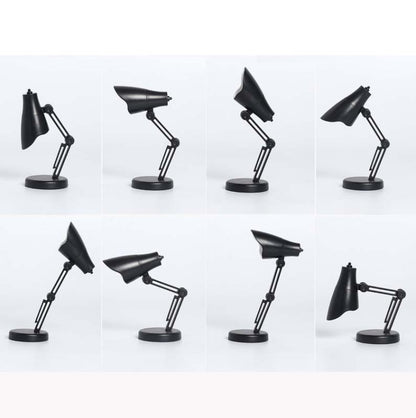 3 PCS Mini LED Desk Lamp Folding Portable Night Light Magnetic Eye Protection Desk Lamp(LD02-Rose Red) - Desk Lamps by buy2fix | Online Shopping UK | buy2fix