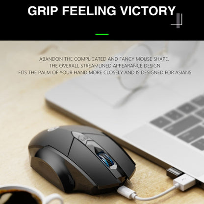 Inphic A1 6 Keys 1000/1200/1600 DPI Home Gaming Wireless Mechanical Mouse, Colour: Gray Wireless+Bluetooth 4.0+Bluetooth 5.0 - Wireless Mice by Inphic | Online Shopping UK | buy2fix