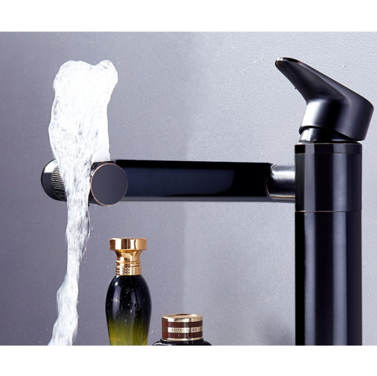 Universal Swivel Faucet Bathroom Hot & Cold Dual-Out Mode Faucet, Specification: High HT-805065-1 - Faucets & Accessories by buy2fix | Online Shopping UK | buy2fix