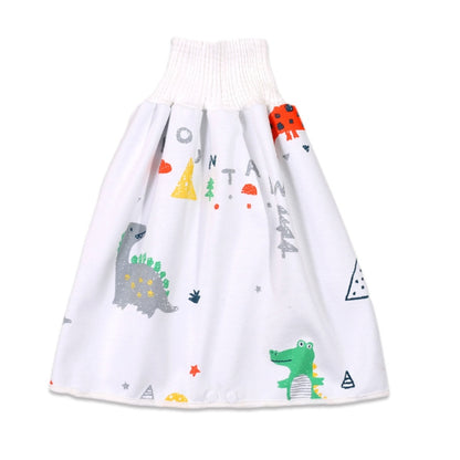 Baby Water-Proof And Leak-Proof Cloth Diapers Children Washable Cotton Cloth Bed-Wetting Skirt Pants, Colour: L(Dinosaur) - Baby Care by buy2fix | Online Shopping UK | buy2fix