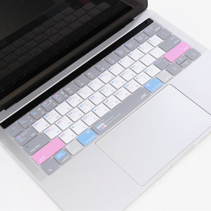 JRC English Version Colored Silicone Laptop Keyboard Protective Film For MacBook Pro 16 inch A2141 (with Touch Bar)(Soothing Color) - Keyboard Protector by JRC | Online Shopping UK | buy2fix