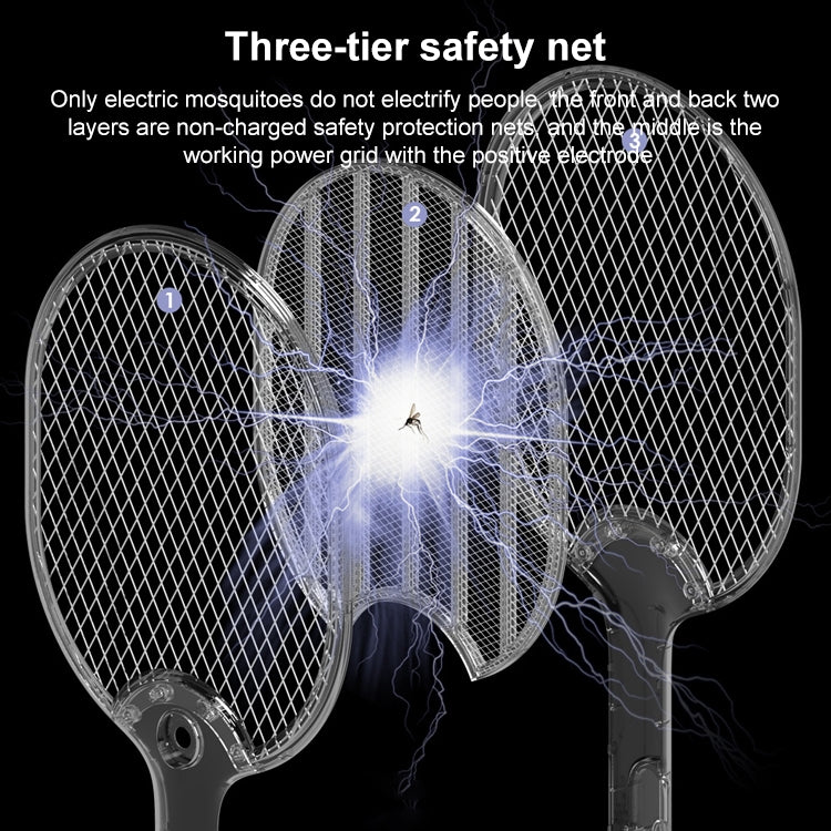 LED Mosquito Swatter USB Mosquito Killer, Colour: White (Without Base) - Fly Swatter by buy2fix | Online Shopping UK | buy2fix