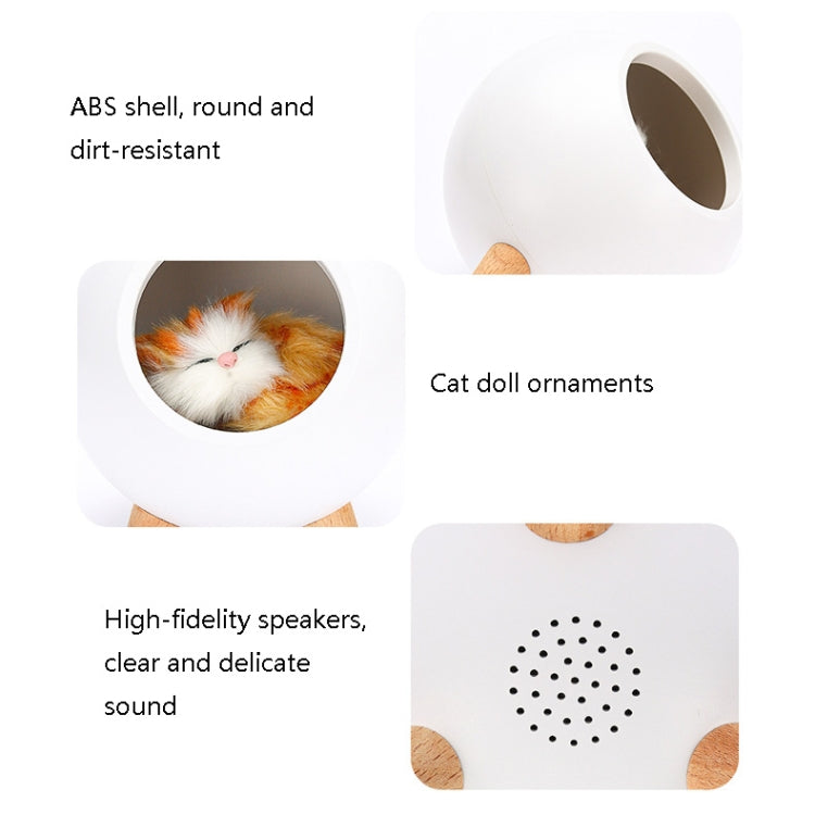 Pet Housing Bluetooth Nightlight Rechargeable Little Cat Desktop Night Light(Green) - Night Lights by buy2fix | Online Shopping UK | buy2fix