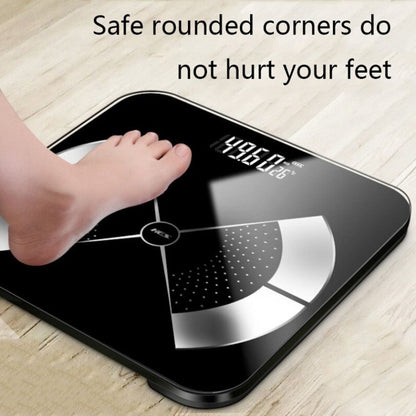 Home Weight Scale Accurate Healthy Body Fat Scale, Size: 26x26cm(Battery Version Black) - Body Scales by buy2fix | Online Shopping UK | buy2fix