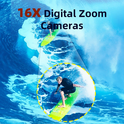 WDC901 3.5m Waterproof 48MP HD Dual Screen Outdoor Sports Digital Camera UK Plug(Black) - Children Cameras by buy2fix | Online Shopping UK | buy2fix