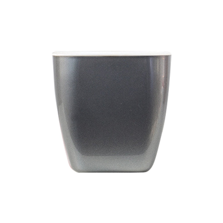 Imitation Metal Colorful Water Storage Plastic Flowerpot, Size: G105 Small Pot(Square Silver Grey) - Flower Pots & Planters by buy2fix | Online Shopping UK | buy2fix