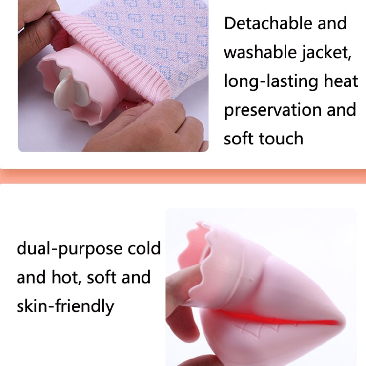 Winter Silicone Hand Warmer Cartoon Cute Water Injection Warm Water Bag, Colour: Light Blue Beaver - Hot Water Bags by buy2fix | Online Shopping UK | buy2fix