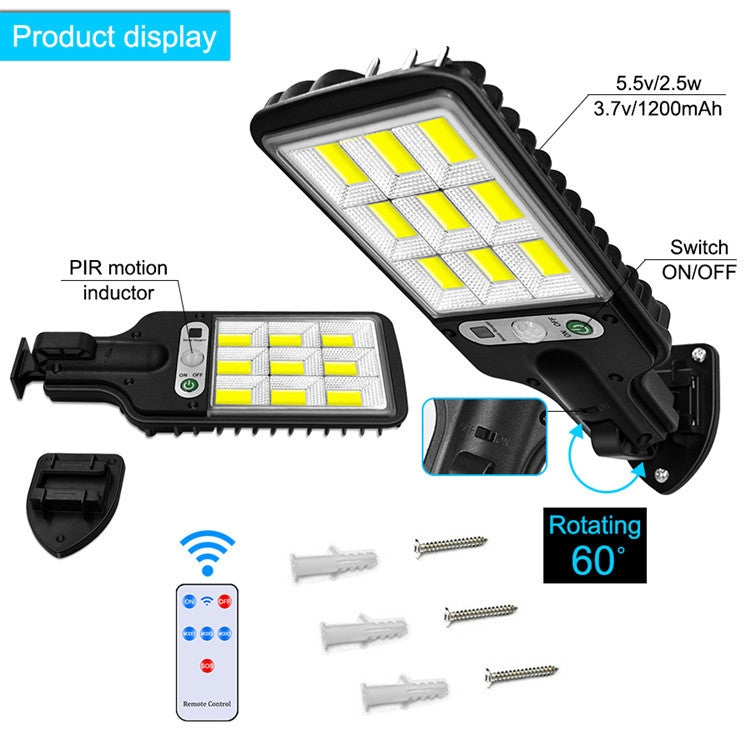 616 Solar Street Light LED Human Body Induction Garden Light, Spec: 28 SMD No Remote Control - Street Lights by buy2fix | Online Shopping UK | buy2fix