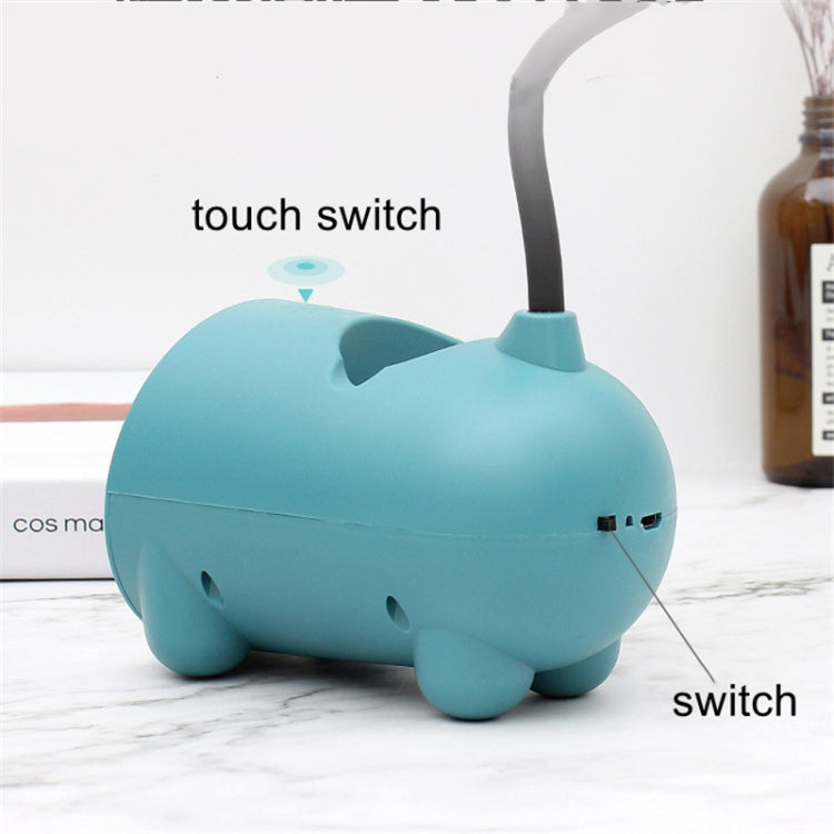 FY003T Small Rabbit USB Charging Desk Lamp with Pen Holder( Green) - Desk Lamps by buy2fix | Online Shopping UK | buy2fix