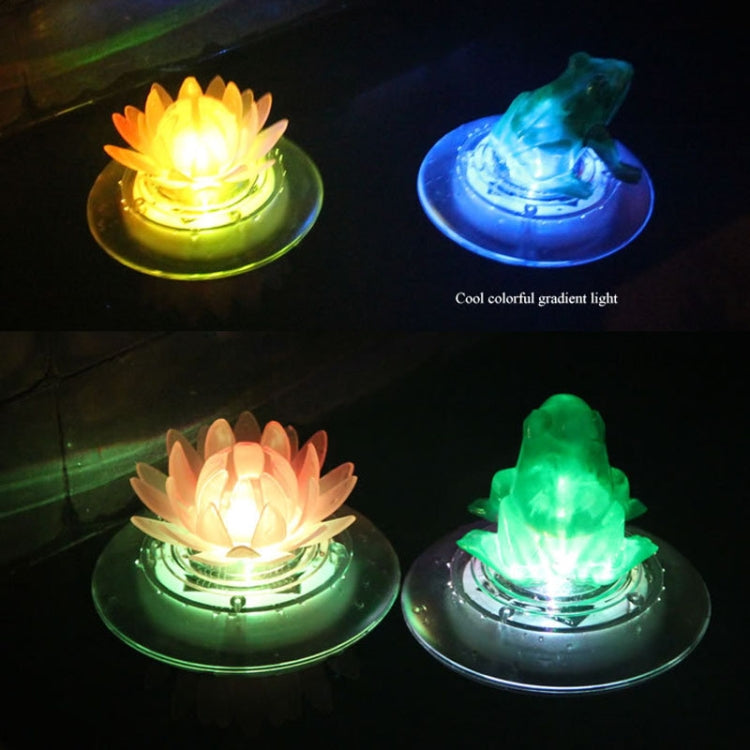 Outdoor Solar Water Floating Light Colorful Pond Decorative Lamp(Frog) - Underwater Lights by buy2fix | Online Shopping UK | buy2fix