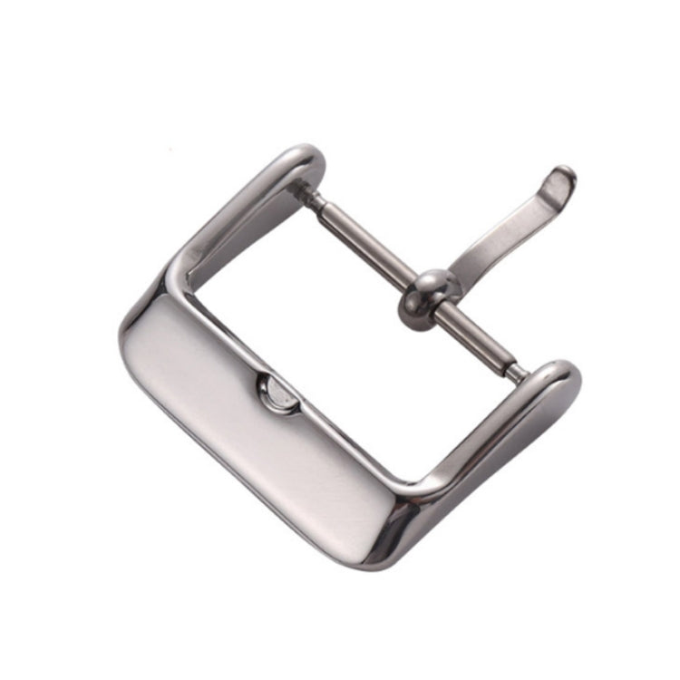 5pcs IP Plated Stainless Steel Pin Buckle Watch Accessories, Color: Silver 16mm - Watch Accessories & Parts by buy2fix | Online Shopping UK | buy2fix