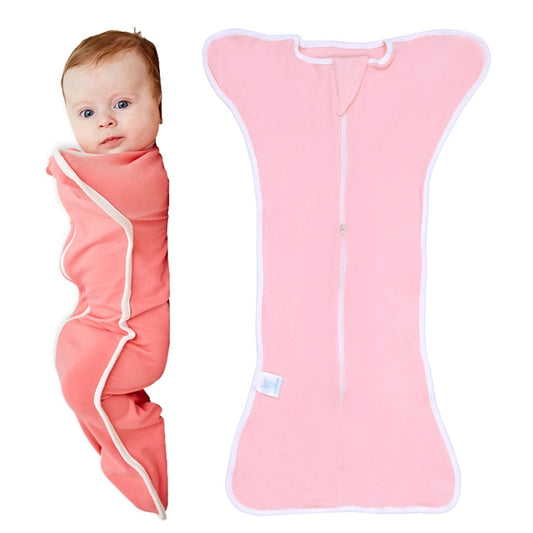 Insular Baby Cotton Quilt Newborn Swaddle Sleeping Bag Blanket, Size: 60cm For 0-3 Months(Pink) - Sleeping Bag by Insular | Online Shopping UK | buy2fix