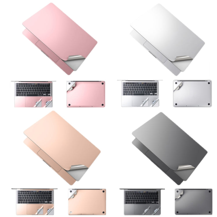 JRC Upper Cover Film + Bottom Cover Film + Full-Support Film + Touchpad Film Laptop Protective Sticker For Macbook 14Pro 2021 A2442(Rose Gold) - Protector Sticker by JRC | Online Shopping UK | buy2fix