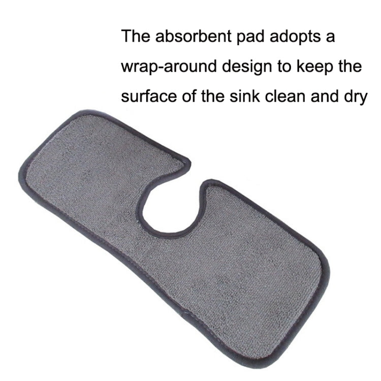 Basin Drain Pad Absorbent Dry Cleaning Pad Fiber Towel Water Mat Color Random Delivery, Size: 38x13.5cm - Bath Mats by buy2fix | Online Shopping UK | buy2fix