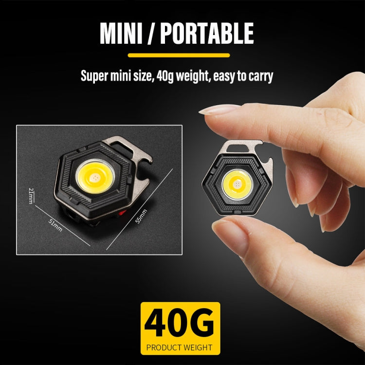 E-SMARTER W5131 Mini Keychain Strong Light Portable Flashlight, Specification: Black - Mini Flashlight by E-SMARTER | Online Shopping UK | buy2fix