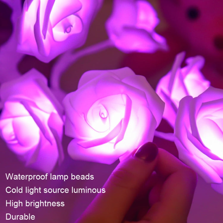 SJ-SD042 Rose Tree LED Christmas Party Decoration Light, Style: Detachable Base(Purple) - Christmas Decoration Lamps by buy2fix | Online Shopping UK | buy2fix