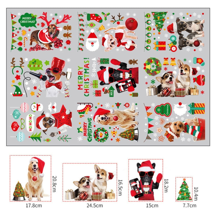 SKJD2311 Christmas Decorations Shop Window Kindergarten Layout Static Electricity Stickers - Christmas Stickers by buy2fix | Online Shopping UK | buy2fix