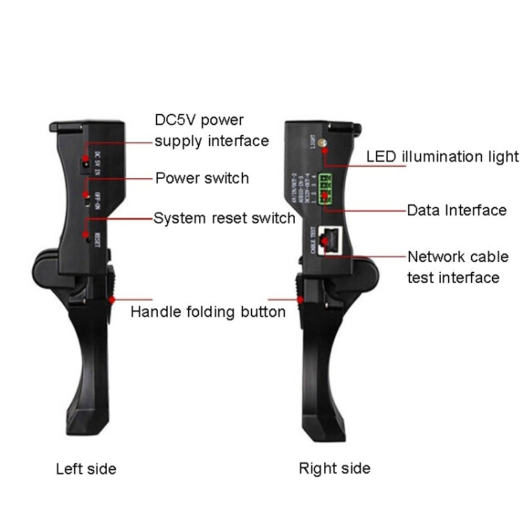 JSK-4300B 4.3 inch Handheld 12V Output Network Cable Monitoring Tester(With US Plug Power Adapter) - Other Tools by buy2fix | Online Shopping UK | buy2fix