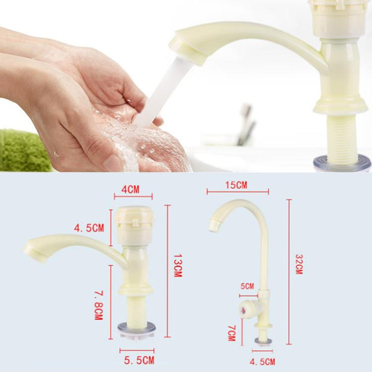 Plastic Kitchen Single Cold Sink Faucet Vertical Faucet, Specification: High Pole - Faucets & Accessories by buy2fix | Online Shopping UK | buy2fix