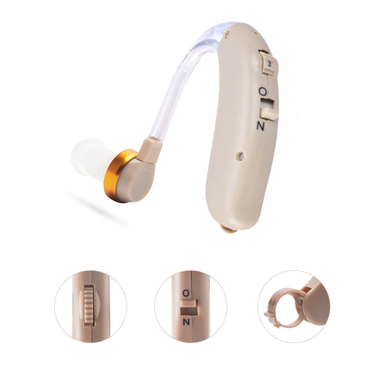 F-138D DC 1.5V  Earhook Hearing Aid Sound Amplifier - Hearing Aids by buy2fix | Online Shopping UK | buy2fix