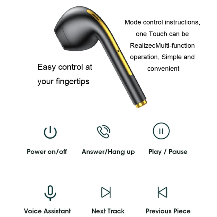 X1 TWS  LED Digital Display Wireless Noise Reduction Sport Bluetooth Headphone(Blue) - TWS Earphone by buy2fix | Online Shopping UK | buy2fix