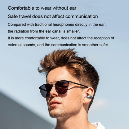 S19 Wireless Ear Clip Noise Reduction Bluetooth Headphone Bone Conduction No Delay Headset(White) - Bluetooth Earphone by buy2fix | Online Shopping UK | buy2fix