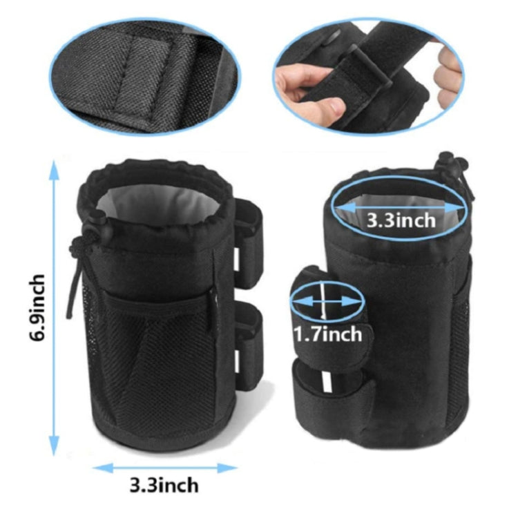 Bicycle Water Cup Holder Stroller Hanging Bottle Bag(Black) - Bicycle Bags by buy2fix | Online Shopping UK | buy2fix