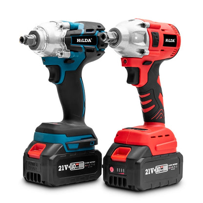 HILDA Motorized Wrenches Lithium Repair Parts With 22mm Socket, US Plug, Model: Blue With 1 Battery+1 Charger(3000mAh) - Screws by HILDA | Online Shopping UK | buy2fix