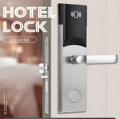 LOCSTAR  8088 RFID Card +Mechnical Key Unlock Hotel Door Lock(Gold) - Door Lock by LOCSTAR | Online Shopping UK | buy2fix