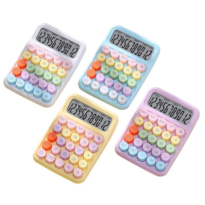 12-Bit Dopamine Flex Keyboard Calculator Candy Color Office Student Calculator(Lemon Yellow) - Calculator by buy2fix | Online Shopping UK | buy2fix
