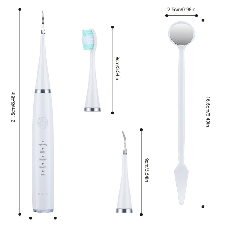 6 In 1 Electric Dental Scaler Calculus Removal Teeth Cleaning Set, Color: Green Exclusive - Oral Irrigators by buy2fix | Online Shopping UK | buy2fix