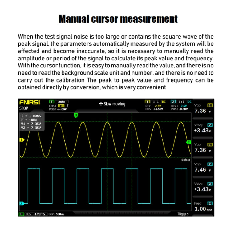 FNIRSI 2 In 1 Dual-Channel 100M Bandwidth Digital Oscilloscope 1GS Sampling Signal Generator, EU Plug 1014D +P4100 Probe - Digital Multimeter by FNIRSI | Online Shopping UK | buy2fix