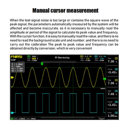 FNIRSI 2 In 1 Dual-Channel 100M Bandwidth Digital Oscilloscope 1GS Sampling Signal Generator, EU Plug 1014D +P4100 Probe - Digital Multimeter by FNIRSI | Online Shopping UK | buy2fix