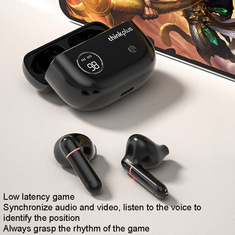Lenovo Thinkplus XT86 Semi-In-Ear Wireless Bluetooth Earphones With Digital Display Charging Compartment(White) - Bluetooth Earphone by Lenovo | Online Shopping UK | buy2fix