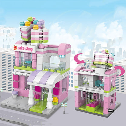 LELE BROTHER Children Assembling Mini City Street Scene Building Blocks, Style: 8613-1 Stinky Tofu Car - Building Blocks by LELE BROTHER | Online Shopping UK | buy2fix