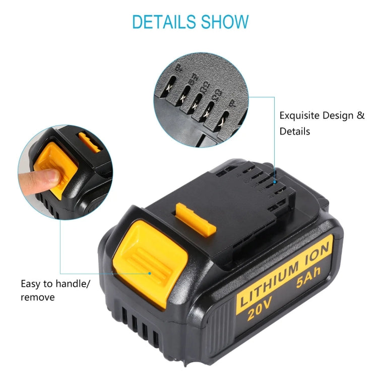 6000mAh For Dewalt DCB180 / DCB181 / DCB200 20V Electrical Tools Spare Battery - Electric Saws & Accessories by buy2fix | Online Shopping UK | buy2fix