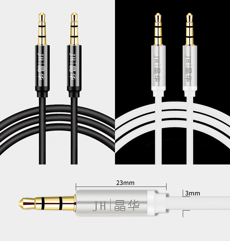 JINGHUA Audio Cable 3.5mm Male To Male AUX Audio Adapter Cable, Size: 1.2m(4 Knots Black) - Video & Audio Cable by JINGHUA | Online Shopping UK | buy2fix