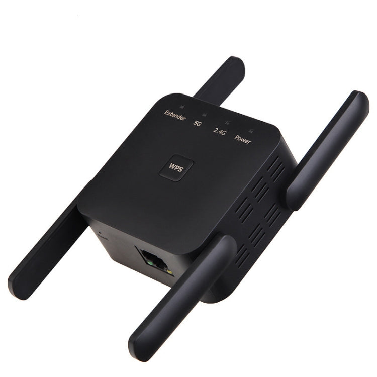 1200Mbps 2.4G / 5G WiFi Extender Booster Repeater Supports Ethernet Port White US Plug - Broadband Amplifiers by buy2fix | Online Shopping UK | buy2fix