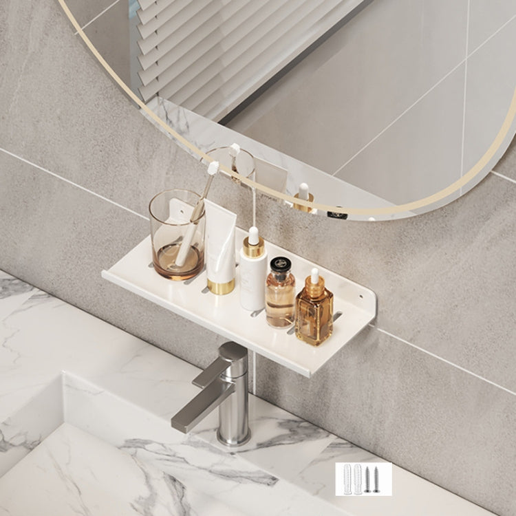 Faucet Rack Home Bathroom Vanity Shelf No Hole Storage Shelf, Length: 30cm (White) - Shelves by buy2fix | Online Shopping UK | buy2fix