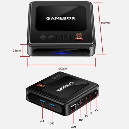 G10 GAMEBOX TV Box Dual System Wireless Android 3D Home 4K HD Game Console Support PS1 / PSP, Style: 64G 30,000+ Games (Black) - Pocket Console by buy2fix | Online Shopping UK | buy2fix