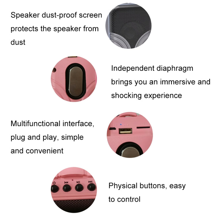 X1 Mini Trolley Case Bluetooth Speaker Retro Card Radio Portable Audio, Color: Red - Mini Speaker by buy2fix | Online Shopping UK | buy2fix