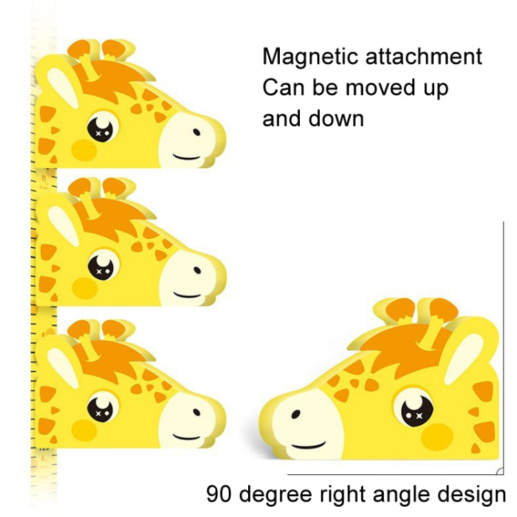 3D Height Paste Children Height Measurement Ruler Magnetic Suction Cartoon Wall Stickers Can Be Removed(Little Cow Sticker Model) - Sticker by buy2fix | Online Shopping UK | buy2fix