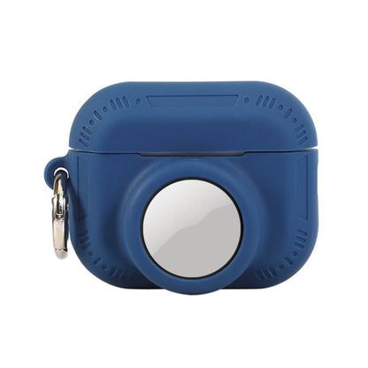 For AirPods Pro 2 / Airtag 2 In 1 All-inclusive Silicone Anti-drop Protection Case(Deep Blue) - For AirPods Pro 2 by buy2fix | Online Shopping UK | buy2fix